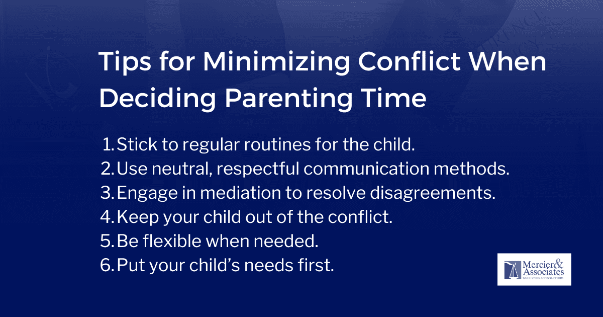 Key Principles of Parenting Time